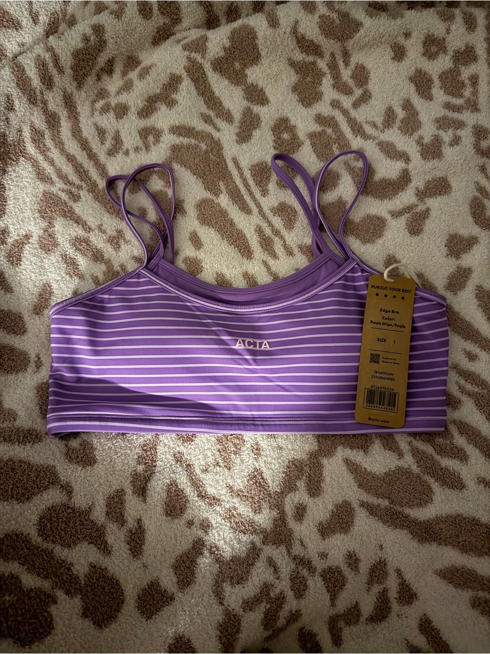 ACTA x Ken Cradic Purple Sports Bra - Picture 2 of 4